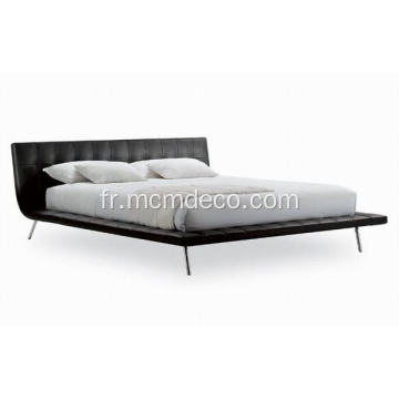 Cadre en acier inoxydable Grace en cuir Onda bed